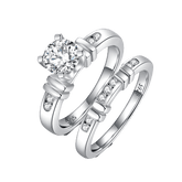 Round Moissanite Engagement Ring Pack